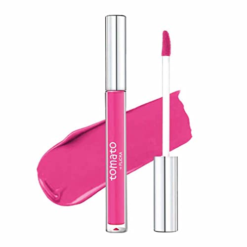 Image of FLiCKA Tomato Liquid Lipstick| Transfer Proof, Smudge Proof, Non-Sticky, Creamy Lightweight Lipstick For Women, Shade 8, 2ml