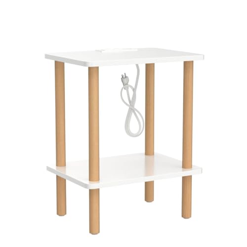 Table d'appoint à deux niveaux FORAOFUR compacte et fonctionnelle