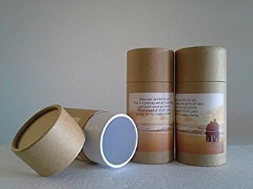 Keecore Set of Three Natural Biodegradable Cremation Scattering Tubes w/Telescopic Lids & Instructions (Style: Serenity)