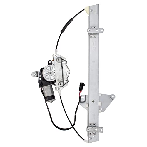Image of TRQ Front Right Power Window Regulator & Motor Assembly Passenger Side Compatible with 1986-1994 Nissan D21 1987-1995 Pathfinder 1995-1997 Pickup NI1351104