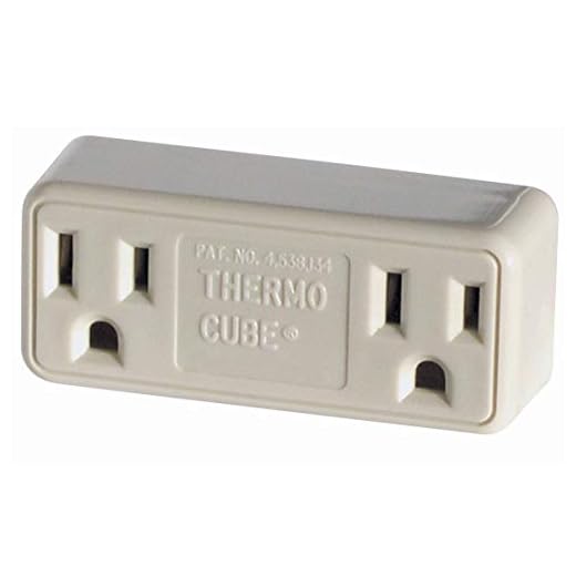 Thermo Cube Model TC-3: Thermostatically Controlled Outlet - On at 35-Degrees/Off at 45-Degrees
