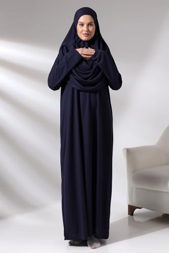 Image of ihvan online Muslim Dresses for Women, One-Piece Prayer Dress & Prayer Rug & Beads, Islamic Gift Set for Eid Ramadan