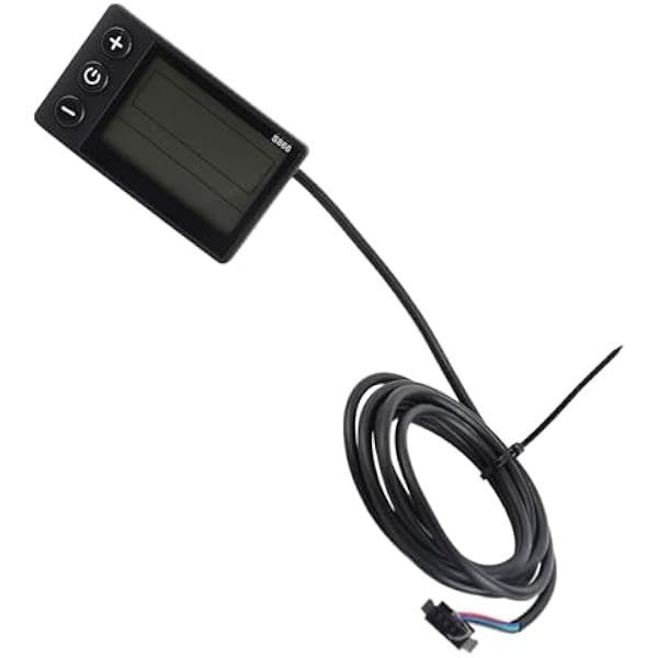 LICAEVEY Miernik LCD do Wyświetlacza Roweru Elektrycznego S866 z wodoodpornością IP65, szybką instalacją i Przejrzystym Ekranem, dla Jeźdźców Nocnych