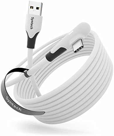 Syntech Link Cable 16FT Compatible with Meta/Oculus Quest 3/Quest 2/Pro/PICO4 Accessories VR Headset, High Speed Data Transfer Cord USB 3.0 Cable Type C LED Light for Gaming PC/Steam VR