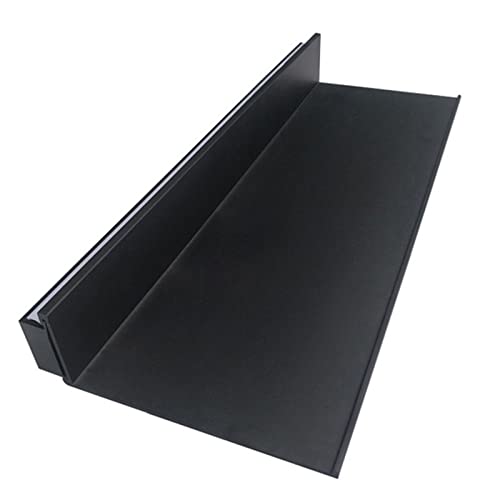 Étagères murales flottantes émettant de la lumière LED meuble alu noir salon 150 cm