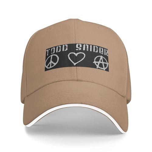 DVRSCVHEN Cantautor Estadounidense Todd Snider Gorra de béisbol Deporte al Aire Libre Gorra de Camionero Hombre Diseño Casual para Adultos Gorra Snapback