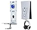 ElecGear PS5 Magnetische Wandhalterung, Metallische Halterung für PlayStation 5 Ultra HD und Digital Edition, Haken für PULSE 3D Gaming-Headset, Eingebaute Magnete und Wasserwaage