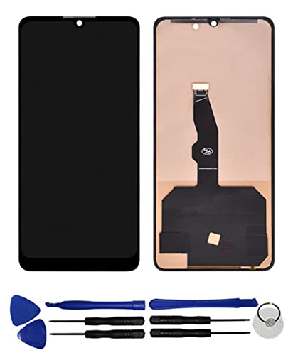OYOG Huawei P30 ELE-L29 ELE-L09 ELE-L04 ELE-AL00 ELE-TL00 LCD 画面修理交換用 タッチパネル 液晶パネル ガラス スクリーン修理パーツ デジタイザ 修理工具セット付き(黒)