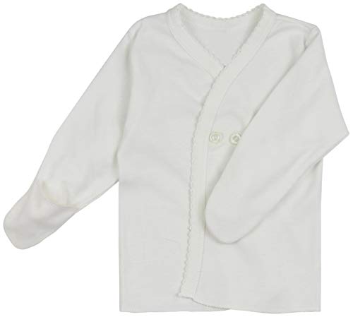Image of ToBeInStyle Babies' 4 Pack Relaxed Fit Short or Long Sleeve Button Up Kimono Tee Swaddle Shirt