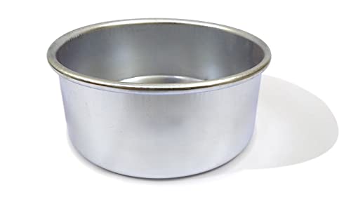 Image of Prime Bakers and Moulders Round Aluminum Baking Cake Pan /Mould For Oven (5 Inch), Silver