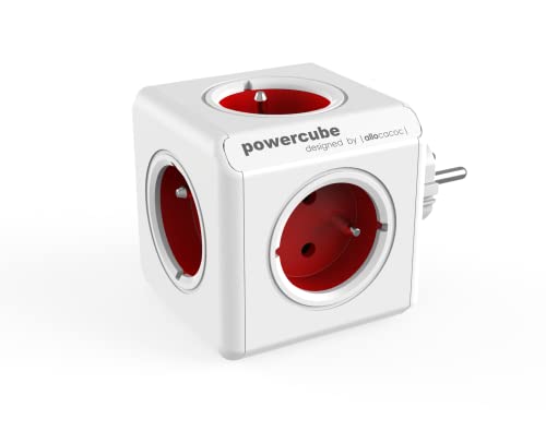 Allocacoc powerCube Original – Power Extensions (Red)