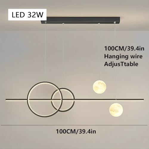 Luces colgantes lámpara de interior lineal de 39 pulgadas LED para isla de cocina 5