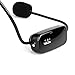 Retekess TR503 Wireless FM Microphone Headset, Hands-Free with Rechargeable Battery for Voice Amplifier, Church, Tour Guide, Teacher, Salesman, Conference, Karaoke (Black)
