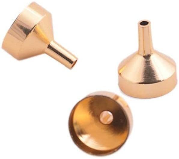Generic 6Pcs Small Metal Funnels for Filling Small Mini Bottles or Containers Household Items Metal Pipette,Kitchen Accessories Professional