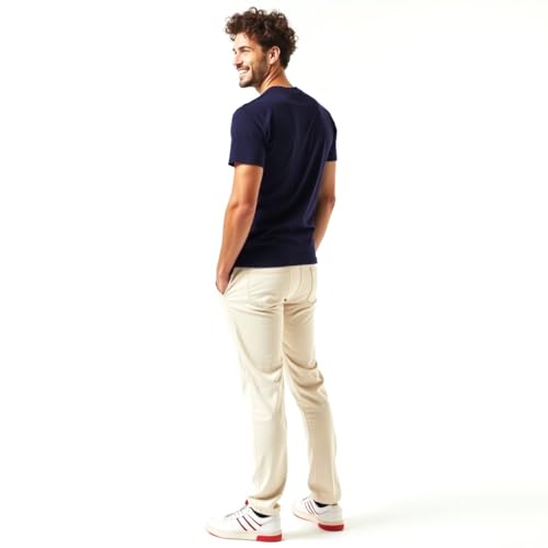 Image of ALOVA Polyester Sports T-Shirt for Men - Round Neck, Half Sleeves, Stylish Printed Design, Quick-Dry Fabric for Gym, Running, Training, and Workouts