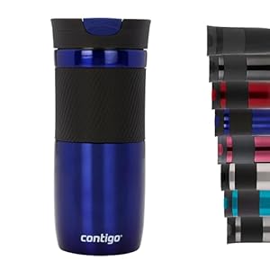 Contigo Byron thermosbeker, lekvrije roestvrijstalen isoleerbeker, koffiebeker-to-go, vaatwasmachinebestendig deksel, BPA-vrij, tot 6 uur heet, perfect voor werk, auto en onderweg, 470 ml