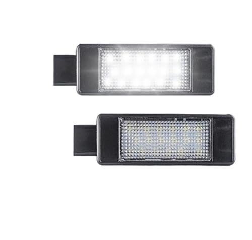 CMJAHU Compatible con Peugeot 207 CC 208 308 MK2 II 2008 3008, Citroën C5 III RD C4 Picasso OEM n.° 9682403680, 2 luces LED de matrícula Canbus.