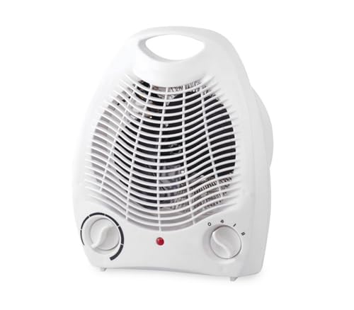 Termostato regolabile YASTA Caldobagno Elettrico 2000W Scaldino Termoventilatore Portatile Per Bagno Stufetta Aria Calda