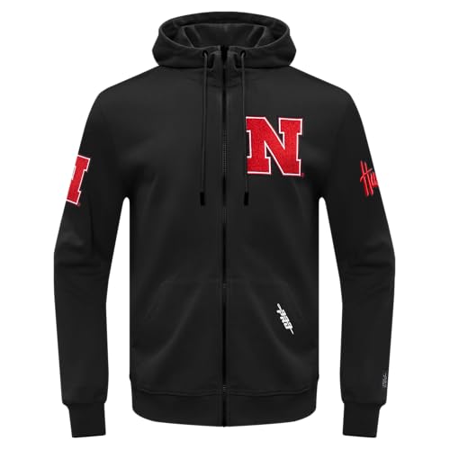 Image of Pro Standard Mens College Classic Chenille Cotton Double Knit Full Zip Hoodie