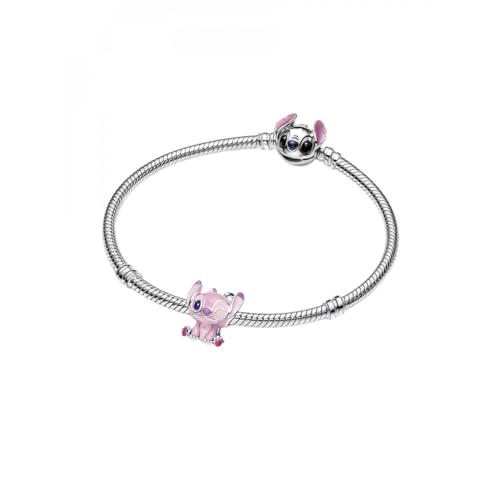 Miniatura 3 de Pandora Moments 793739c01 - Colgante De Ángel De Lilo Y Stitch De Plata De Ley, Compatible Con Moments