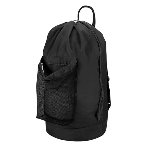 Mochila de lavandería para estudiantes, bolsa de almacenamiento de lavandería con compartimento de malla, cesta de almacenamiento de ropa de gran capacidad para lavandería, apartamento, armario