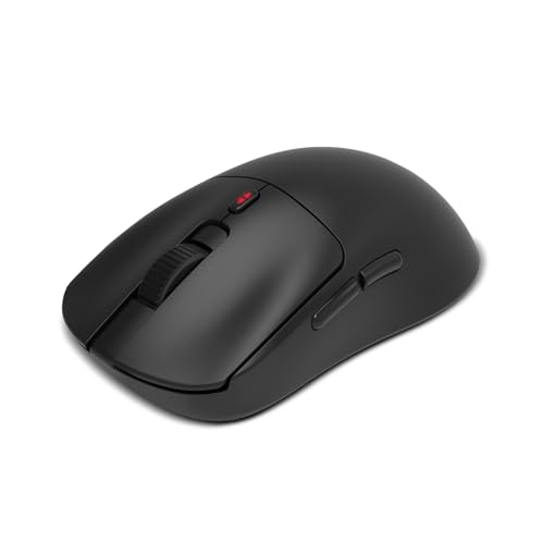 Klever, Mouse Gaming Wireless Superleggero 55 g, Sensore Ottico Pixart PMW3325 fino a 10.000 DPI, 6 Pulsanti, Polling Rate 1000Hz, Connessione Wireless 2,4GHz e USB-C, PC, Mac, PS4, PS5, Nero - Mouse gaming - Immagine 1