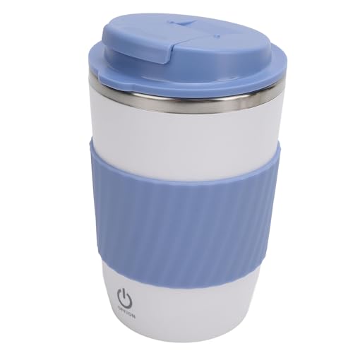KIMISS Tasse à café Magnétique Auto-remuante - Tasse à café Auto-remuante Rechargeable 350 Ml - à Mélange Automatique Portable avec Couvercle pour Bureau, Voiture, thé, Lait - Bleu - à de Voyage