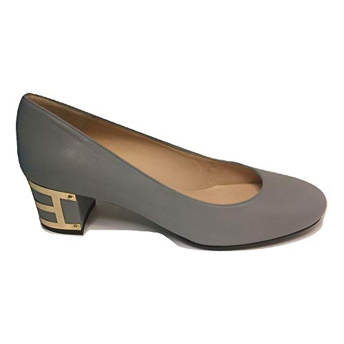 Jon Josef Denisse Gray Leather Pumps - M - 7.52