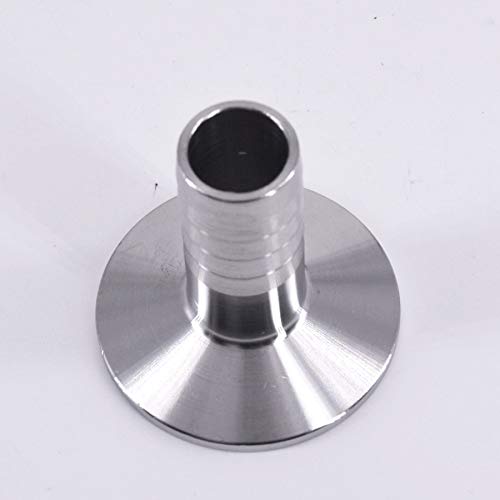 19mm 3/4" Hose Barb x 1.5" Tri Clamp SUS 304 Stainless Steel Tri-Clover Hosetail Coupler Fitting Home Brew