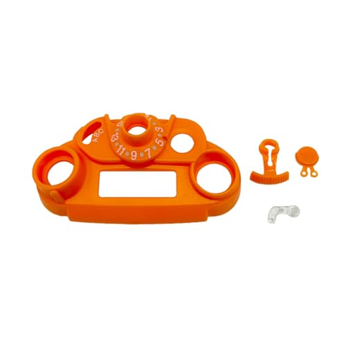 biemotwoway Bright Yellow APX6000 APX7000 Bezel Cover Replacement - Durable Plastic Front Housing Case for Handheld Radios | Shock-Resistant Fit Protective Shield Kit (Orange)