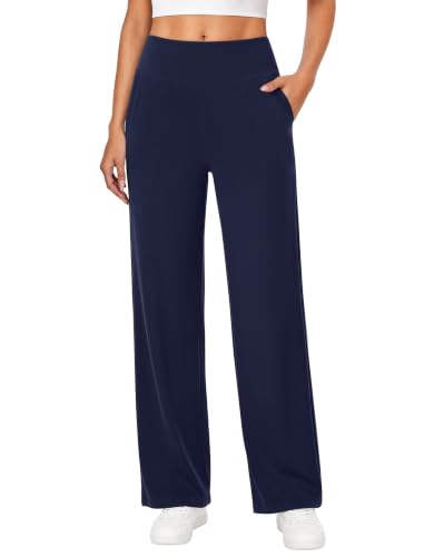 AB-ELEVEN Womens Pants Wide Leg Yoga Pants with Pockets All Day Comfort