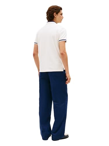 Image of Tommy Hilfiger Men's Short Sleeve Casual Polo Shirts in Regular Fit with Stretch and Contrast Collar Designs