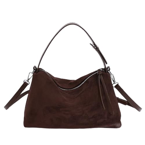 Sac bandoulière en daim de style vintage idéal pour le travail