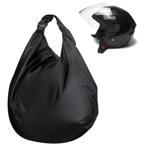 CUEMOON Bolsa para casco de 30 L con cerradura, tamaño grande, Oxford para casco de motocicleta, con cierre, para casco de moto, casco de bicicleta, casco de esquí, baloncesto, fitness