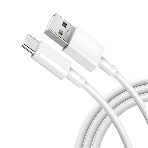 Image of 66W USB Type-C Fast Charging & Data Cable, Compatible with Vivo V30, V29, V27, V25, V23 Pro, V21, iQOO Neo 9 Pro, Neo 7, Z6, T2 - White