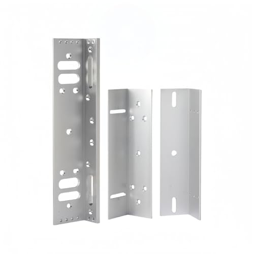 磁気ロック取付ブラケットホルダー LZ型 280kg | 内開きドア用・アルミ合金製・シルバー | 木製/防火/セキュリティドア対応 電気ロックサポート