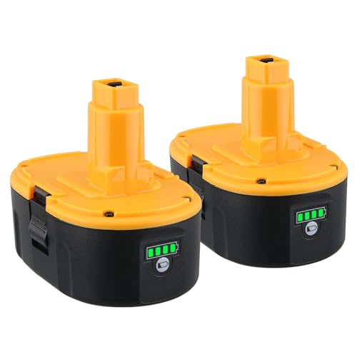 2Pack DC9096 7000mAh Lithium Ion Battery Replacement for Dewalt 18V Battery Compatible with DC9096 DC9098 DC9099 DE9096 DE9095 DW9096 DW9098 DW9095 DC9182 Compatible with Dewalt Cordless Power Tools