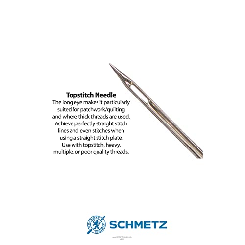 Aiguilles machine à coudre SCHMETZ Topstitch pour des surpiqûres nettes