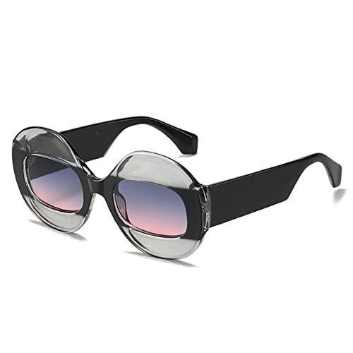 Lunettes de soleil UV400 avec verres dégradés clairs pour une protection et clarté maximale