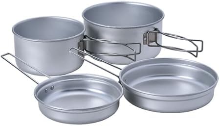 Amazon | アルミ パーソナルクッカーセット スタッキング ポット×2