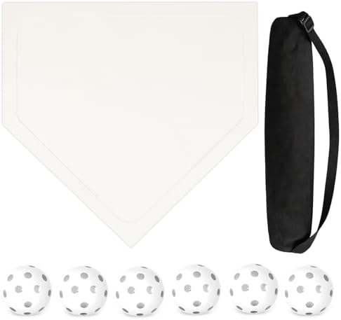 Mototo 7-Pieces Rubber Baseball Bases Set, 16 in Throw Down Home ...