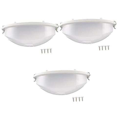 YARNOW 3 Pcs Sauna Explosion-Proof Lights Safety Grid Bulkhead Light Sauna Explosion Light Bulkhead Ceiling Light Sauna Lighting Kit Explosion-Proof Lamp Sauna Lamp Led Embedded Plastic