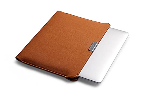 Bellroy 16 Inch Laptop Sleeve for MacBook, Slim Protective Case with Magnetic Closure - Bronze