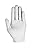 Callaway Golf Men's Weather Spann Premium Japanese Synthetic Golf Glove (Large, Single, White, Worn on Right Hand)