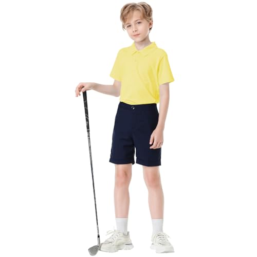 Image of Dreammonkey Toddler to Youth Stain Resistant Polo Shirts Kids Collared Golf T-Shirt School Uniform for Boys and Girls