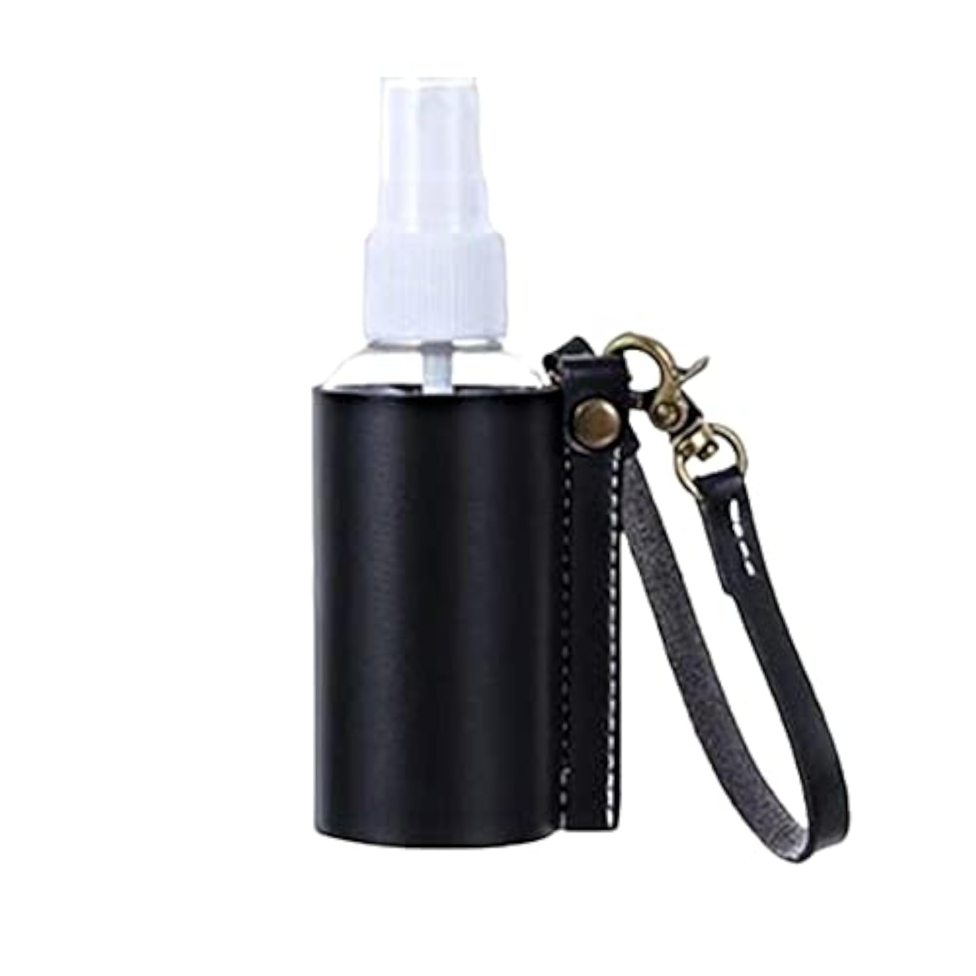 Empty Bottle with Leather Sleeve Holder for Lotion