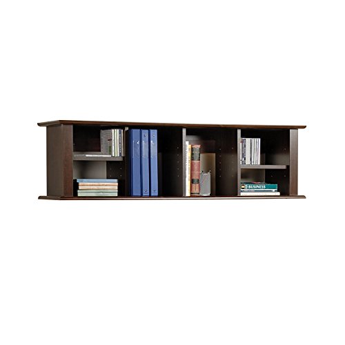 Espresso Wall Mounted Desk Hutch