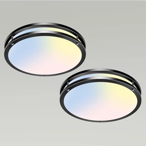 libtit 10Inch Flush Mount Ceiling Lights, 18W Dimmable LED Ceiling