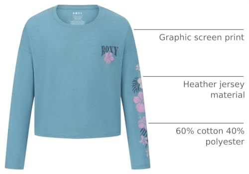 Image of Roxy Girls' Long Sleeve Relaxed Fit Graphic Tee