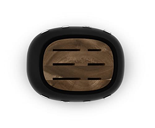 Smeg Black Stainless Steel Knife Block Set #TOP4